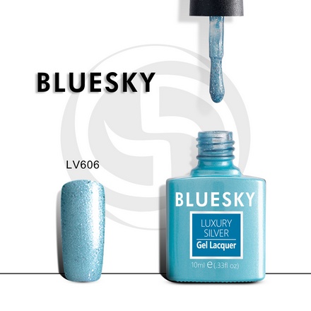 Bluesky, Гель-лак Luxury Silver №606