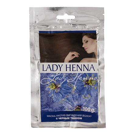 Lady Henna, Маска с черным тмином для волос, 100 г