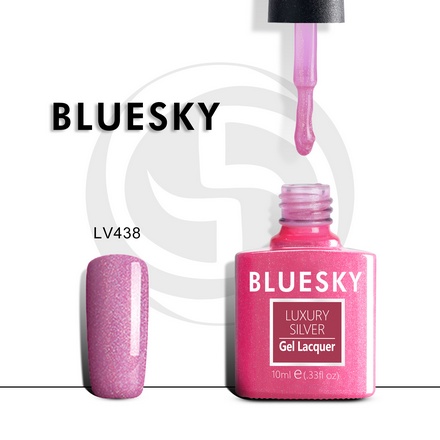 Bluesky, Гель-лак Luxury Silver №438