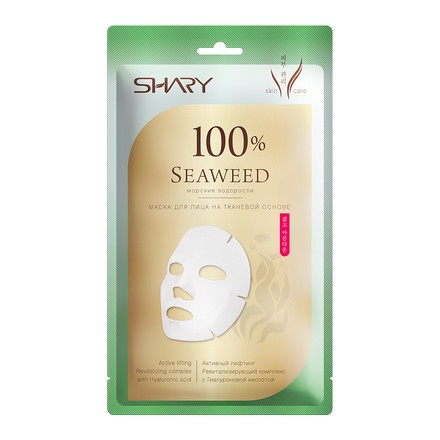 Shary, Тканевая маска «100% морские водоросли», 20 г