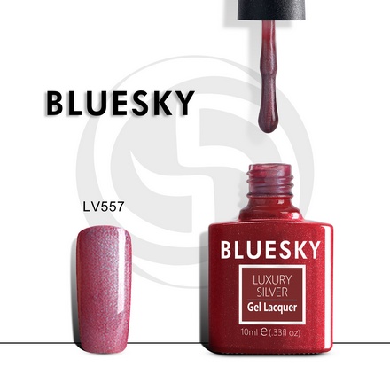 Bluesky, Гель-лак Luxury Silver №557