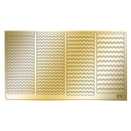 Freedecor, Металлизированные наклейки №210, золото