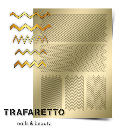 Trafaretto, Металлизированные наклейки GM-06, золото