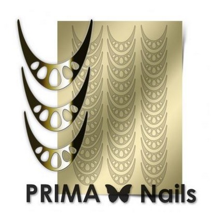Prima Nails, Металлизированные наклейки CL-006, золото