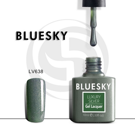 Bluesky, Гель-лак Luxury Silver №638