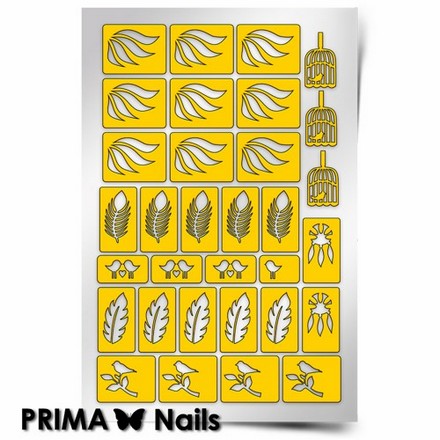 Prima Nails, Трафареты «Перышки»