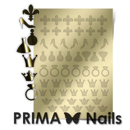 Prima Nails, Металлизированные наклейки FSH-03, золото