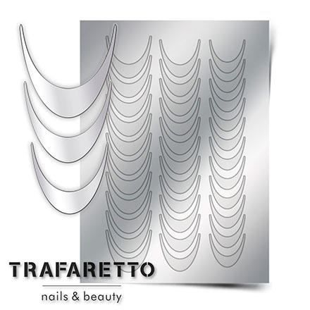 Trafaretto, Металлизированные наклейки CL-02, серебро