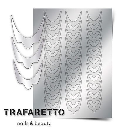 Trafaretto, Металлизированные наклейки CL-08, серебро