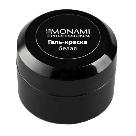 Monami Professional, Гель-краска для ногтей, белая, 5 г