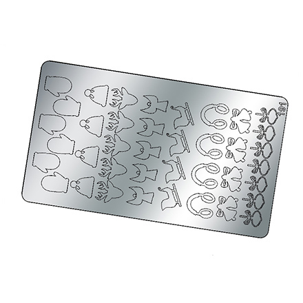 Freedecor, Металлизированные наклейки №191, серебро