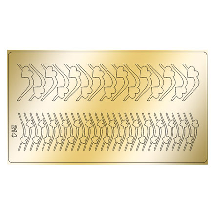 Freedecor, Металлизированные наклейки №214, золото
