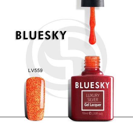 Bluesky, Гель-лак Luxury Silver №559