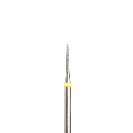 Алмазная насадка 93, желтая (очень мягкая жесткость), D=1 мм