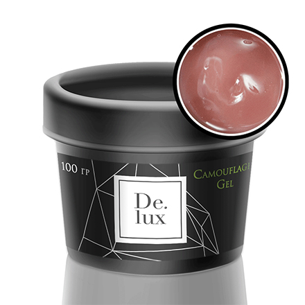 De.Lux, Гель камуфлирующий Dark №1, 100 г