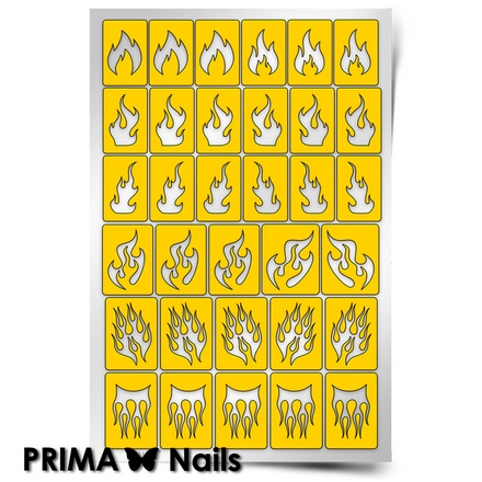 Prima Nails, Трафареты «Пламя»