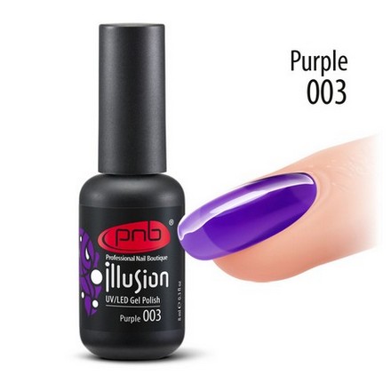 PNB, Гель-лак Illusion №003, Purple