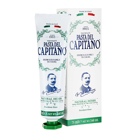 Pasta Del Capitano, Зубная паста Natural Herbs, 75 мл