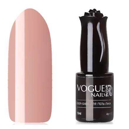 Vogue Nails, База для гель-лака Rubber, натурально-розовая, 
