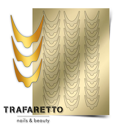 Trafaretto, Металлизированные наклейки CL-08, золото