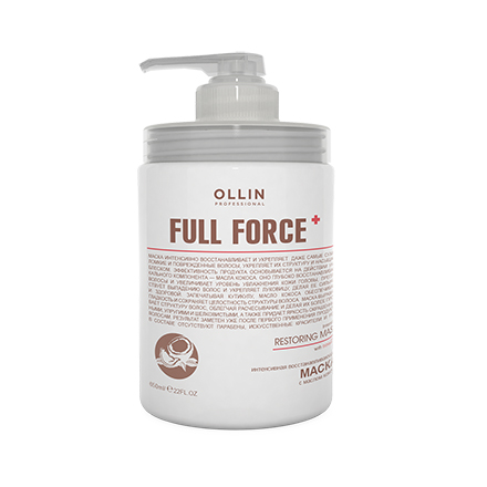 OLLIN, Восстанавливающая маска Full Force, 650 мл