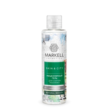 Markell, Мицеллярный гель Skin&City «Снежный гриб», 200 мл