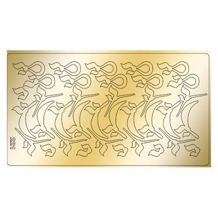 Freedecor, Металлизированные наклейки №221, золото