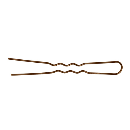 Dewal, Шпильки на блистере «Волна», коричневые, 45 мм, 60 шт