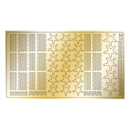 Freedecor, Металлизированные наклейки №208, золото