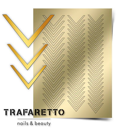 Trafaretto, Металлизированные наклейки CL-03, золото