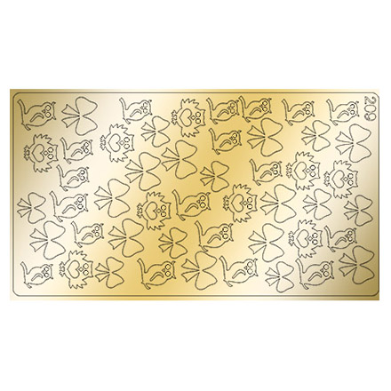 Freedecor, Металлизированные наклейки №209, золото