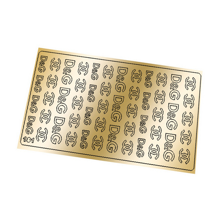 Freedecor, Металлизированные наклейки №181, золото