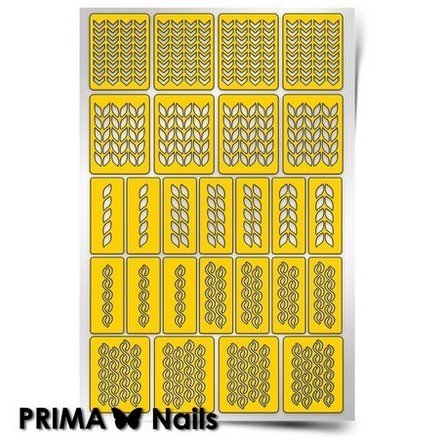Prima Nails, Трафареты «Вязаная сказка»