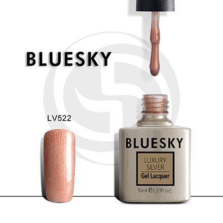 Bluesky, Гель-лак Luxury Silver №522