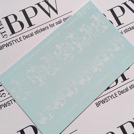 BPW.Style, Слайдер-дизайн «Белые узоры» №6-49, градиент