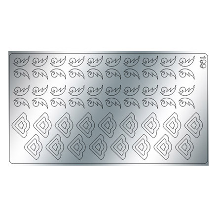 Freedecor, Металлизированные наклейки №199, серебро
