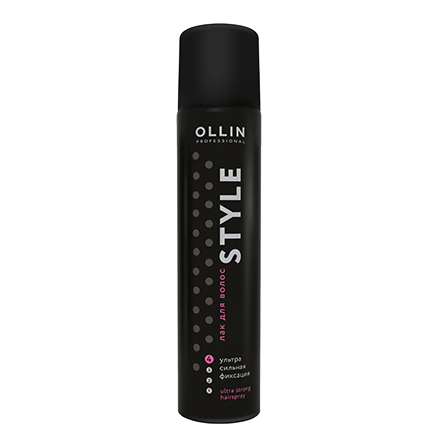 OLLIN, Лак для волос Style ультрасильной фиксации, 500 мл