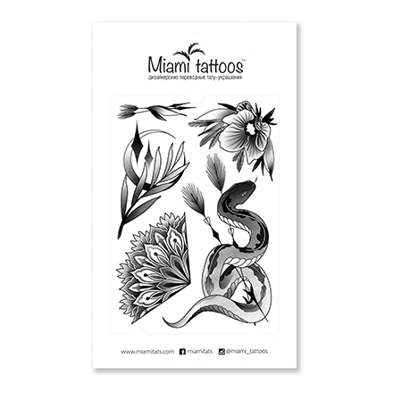 Miami Tattoos, Переводные тату Silk by Stickandbones