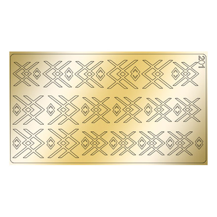 Freedecor, Металлизированные наклейки №201, золото