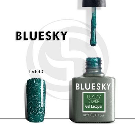 Bluesky, Гель-лак Luxury Silver №640