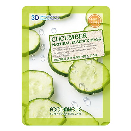 Foodaholic, Тканевая маска для лица Cucumber, 23 г