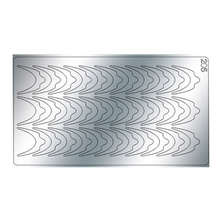 Freedecor, Металлизированные наклейки №205, серебро