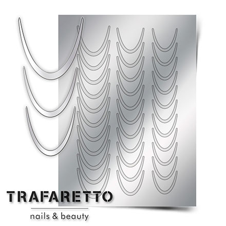 Trafaretto, Металлизированные наклейки CL-01, серебро