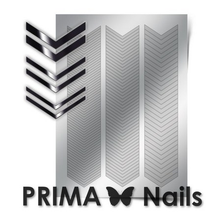 Prima Nails, Металлизированные наклейки GM-07, серебро