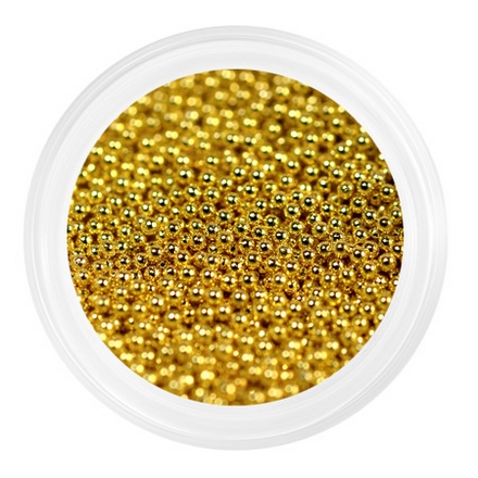 Patrisa Nail, Бульонки металлические мелкие 0,6 мм, золотые