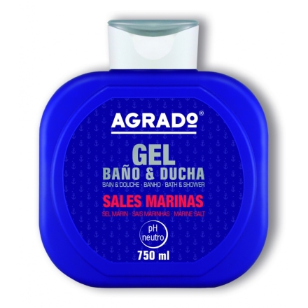 Agrado, Гель для душа «Морская соль», 750 мл