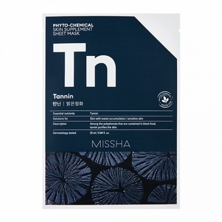 Missha, Маска для лица Phyto-chemical Tannin, 25 мл