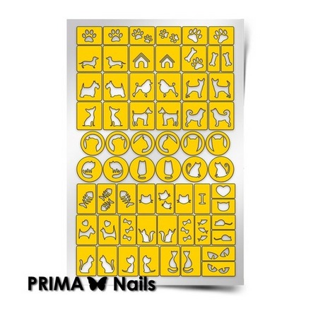 Prima Nails, Трафареты «Кошки против собак»