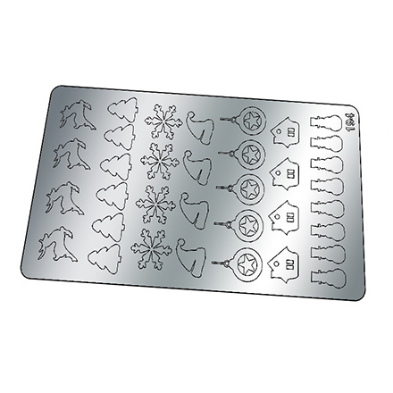 Freedecor, Металлизированные наклейки №194, серебро