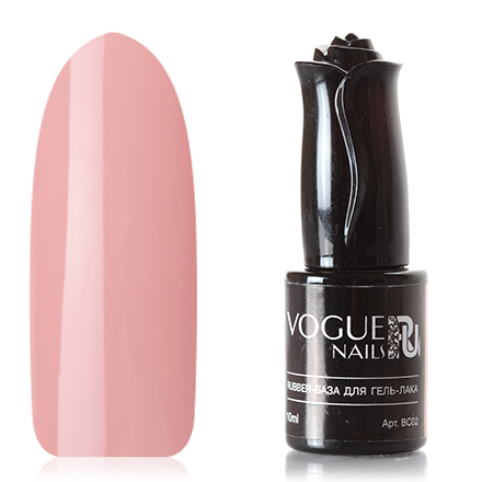 Vogue Nails, База для гель-лака Rubber, розовая, 10 мл